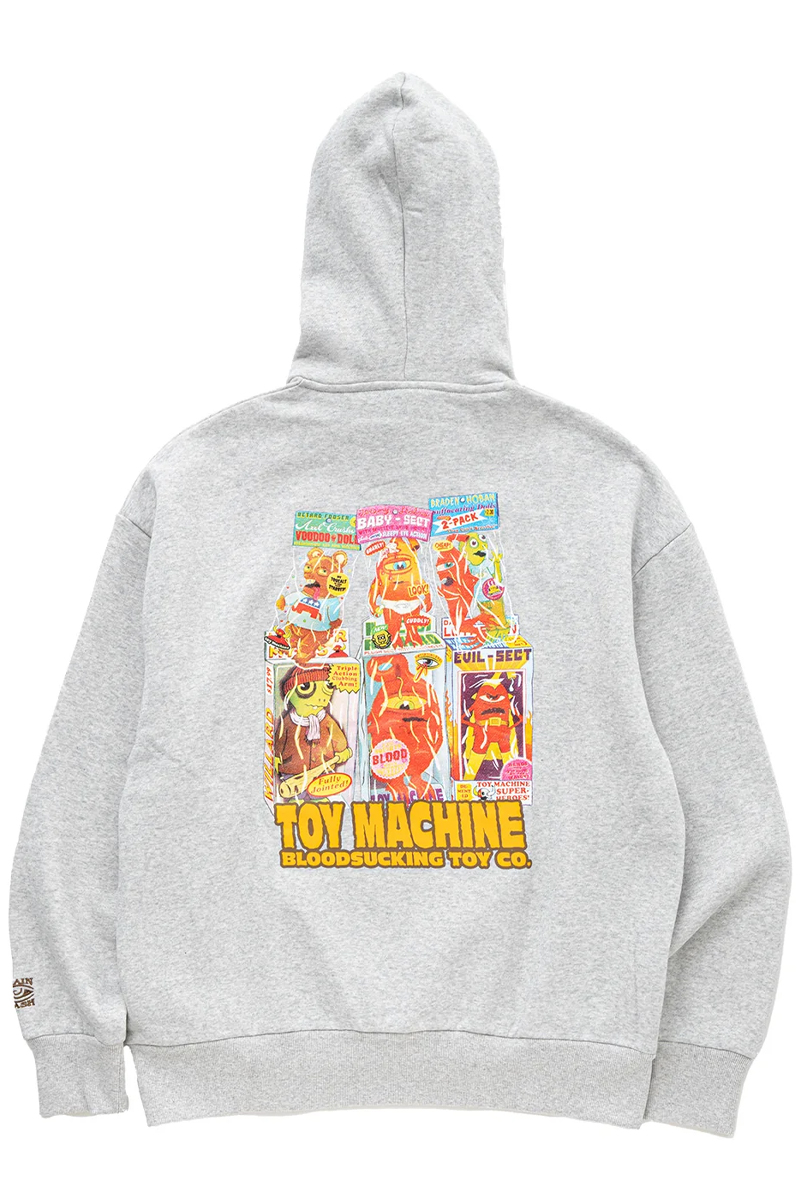 TOY MACHINE (トイマシーン) DOLLS SWEAT PARKA - Ash