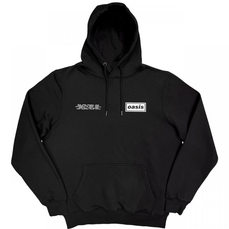 OASIS Unisex Pullover Hoodie: Live Photo (Black) (Ex-Tour)