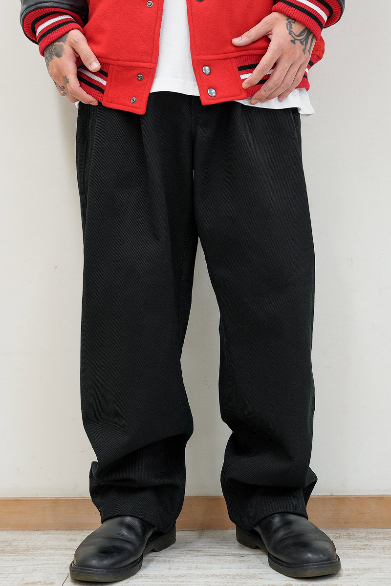 Subciety (サブサエティ) KERSEY BUGGY PANTS BLACK