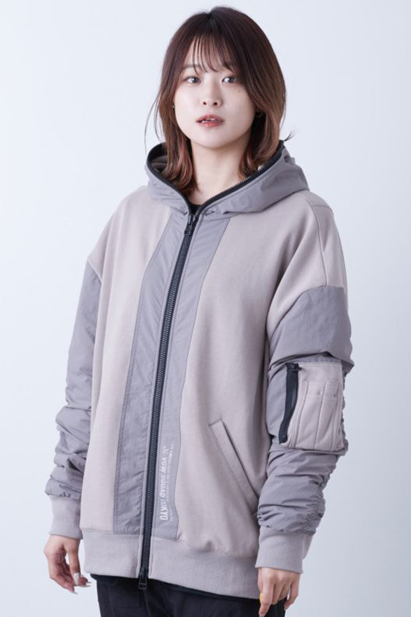 VIRGO(ヴァルゴ)MILSPEC LOOSE HOODIE BEIGE-CHARCOAL