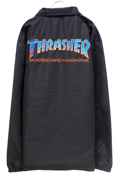 THRASHER TH8962 BBQ COACH JACKET BLACK/BLUE