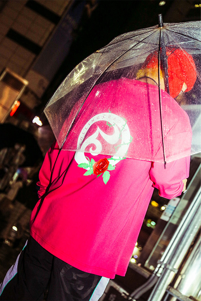 ROLLING CRADLE LOGO ROSE LONG SLEEVE / PINK