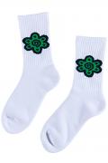 ROLLING CRADLE FLOWER SOX / WHITE