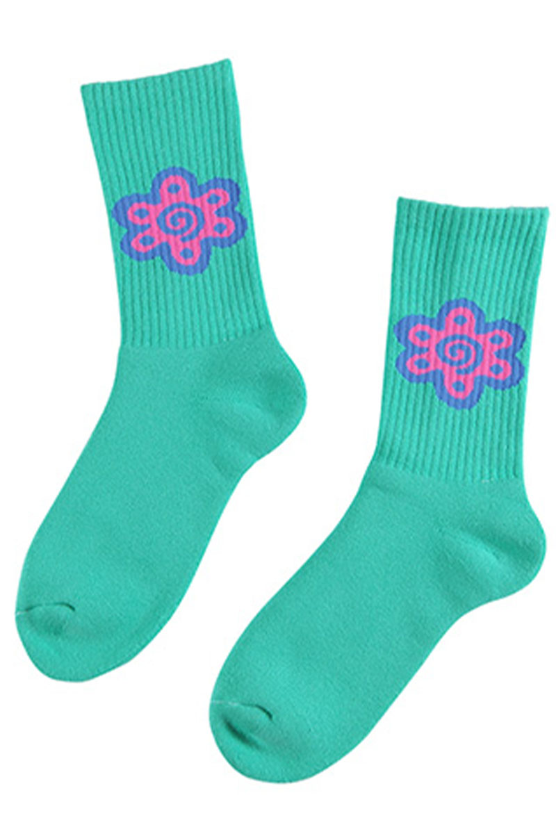 ROLLING CRADLE FLOWER SOX / GREEN