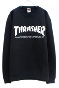 THRASHER TH8401 MAG LOGO SWEAT BLACK/WHITE