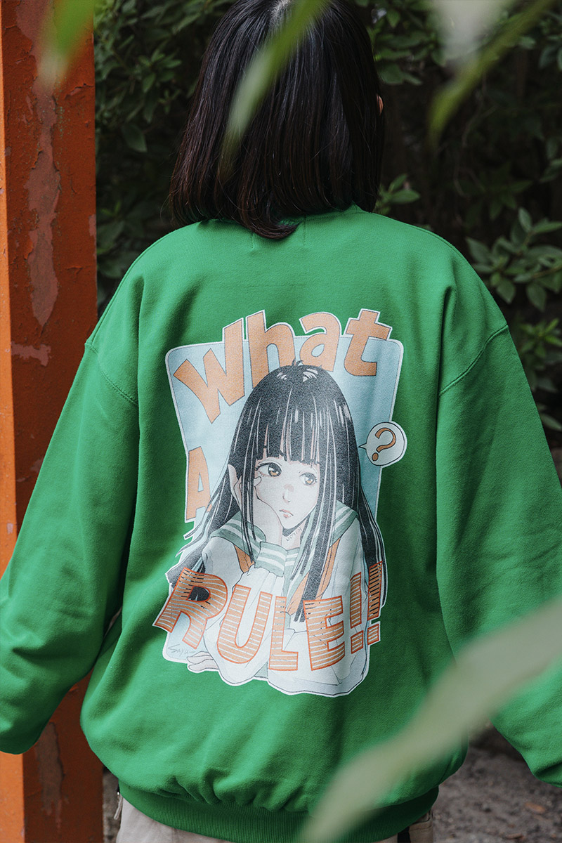 kirou school(キロウスクール)　black校則 sweat　GREEN