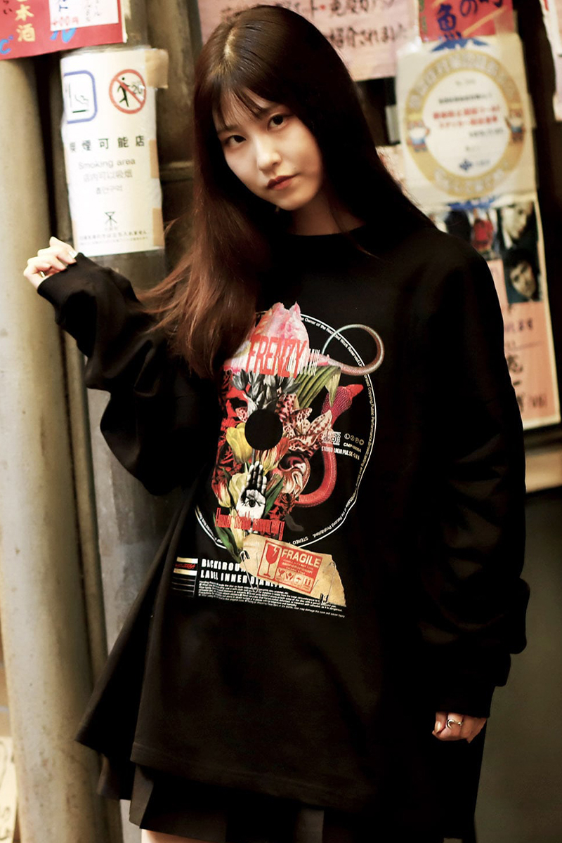 CMP LABEL(シーエムピーレーベル) FRENZY オーバーサイズL/S Tシャツ