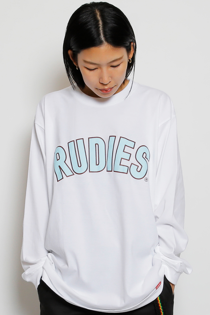 RUDIE'S (ルーディーズ) BRINK PHAT LS-T-WHITE