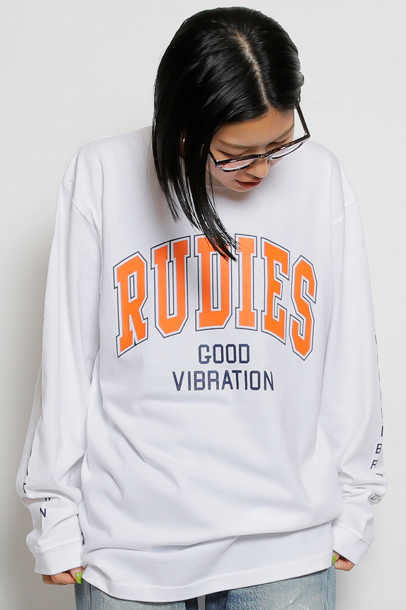 RUDIE'S (ルーディーズ)　COLLEGE LS-T-WHITE