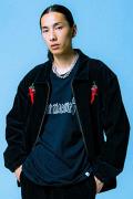 TOY MACHINE PEPPER SECT CORDUROY JACKET - BLACK