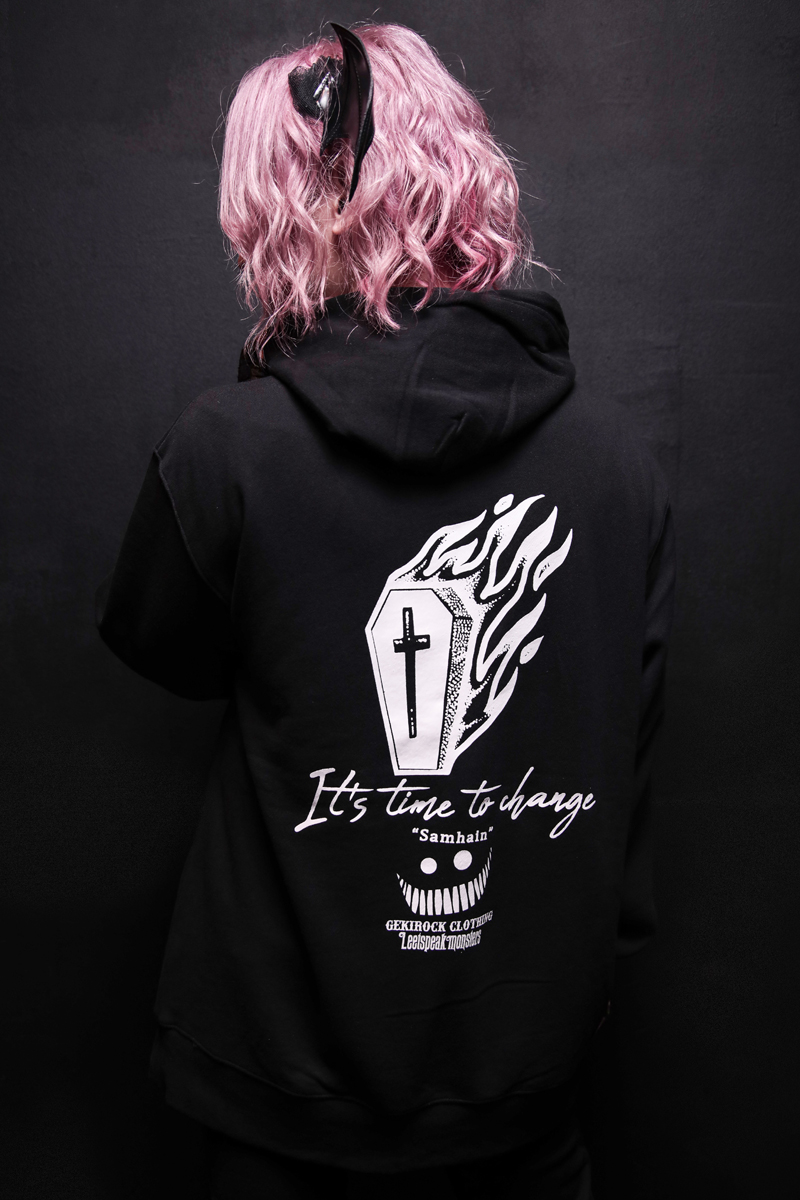 Leetspeak monsters×GEKIROCK CLOTHINGコラボ・パーカー WHITE Leetspeak monsters×GEKIROCK CLOTHINGコラボ・パーカー WHITE
