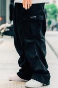 Subciety (サブサエティ) CORDUROY CARGO PANTS BLACK