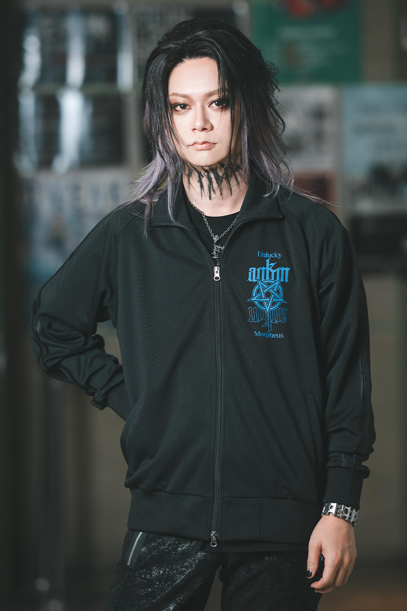 Unlucky Morpheus×GEKIROCK CLOTHINGスペシャル・コラボ・トラックジャケット BLACK×BLUE
