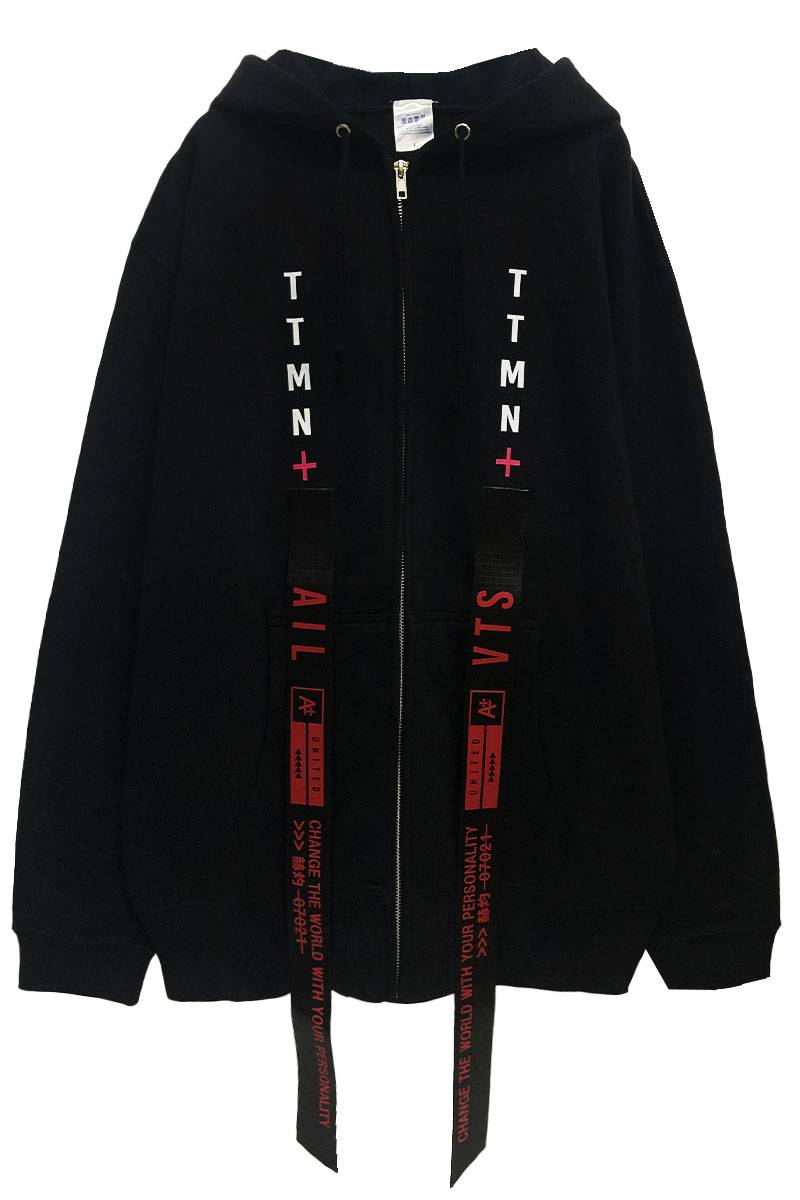 AILE VIVANTES(エイルヴィヴァンテス) -赫灼-FULL ZIP HOODIE BLACK