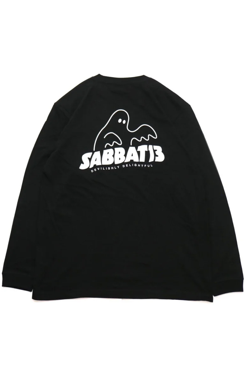 SABBAT13(サバトサーティーン) SPOOK LOGO L/S T - Black