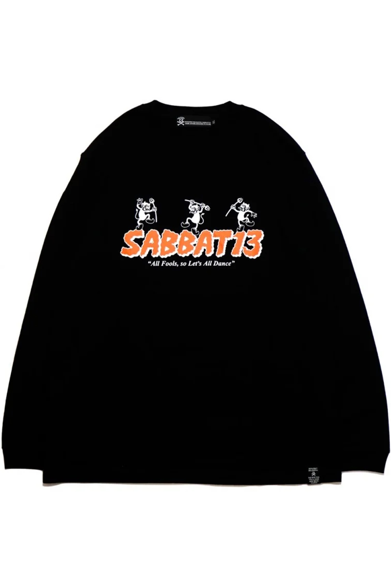 SABBAT13(サバトサーティーン) DEVIL DANCE L/S T - Black