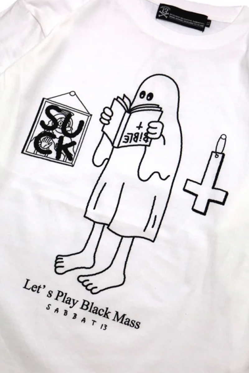 SABBAT13(サバトサーティーン) BLACK MASS L/S T - White SABBAT13(サバトサーティーン) BLACK MASS L/S T - White
