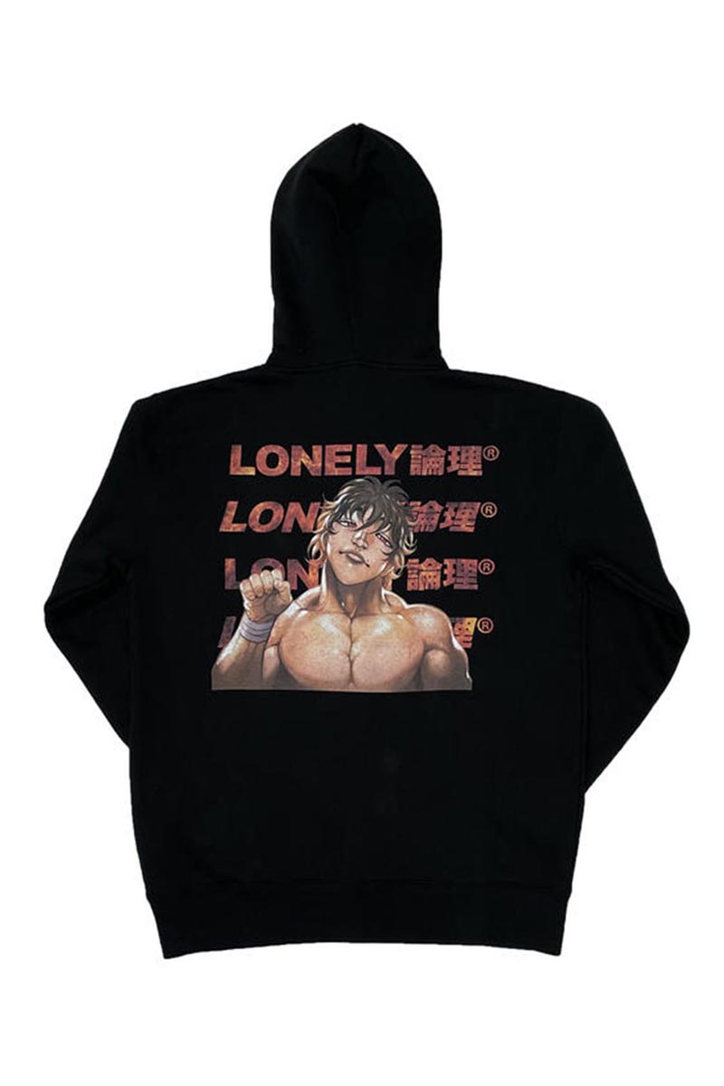 LONELY論理 バキ×LONELY論理 "BAKI" ZIP HOODIE