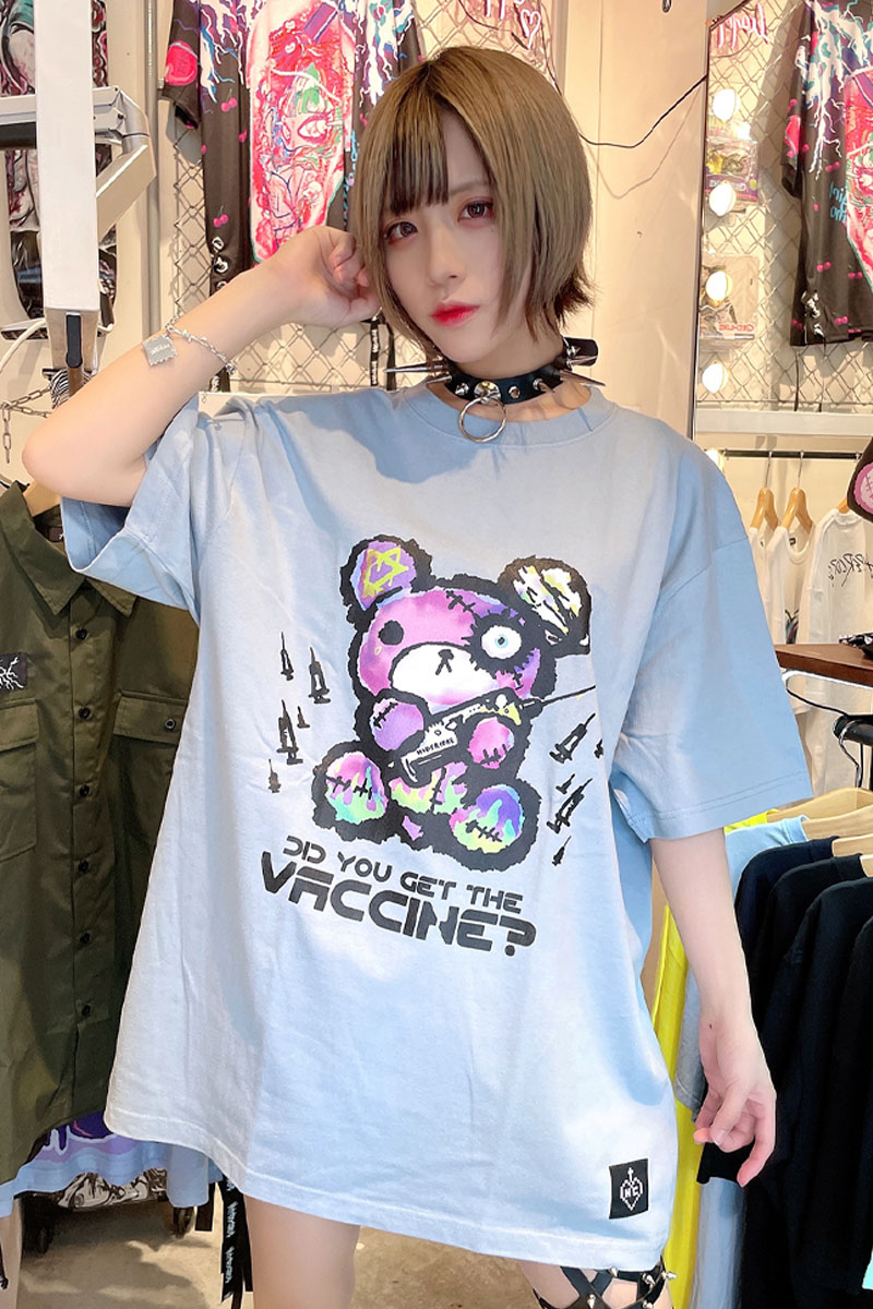 HYPER CORE T-376 DID YOU GET THE VACCINE? Tシャツ ブルー