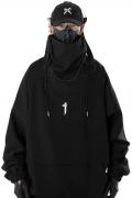 吉業重工(よしわざじゅうこう) タートルネックスウェットシャツ BLACK