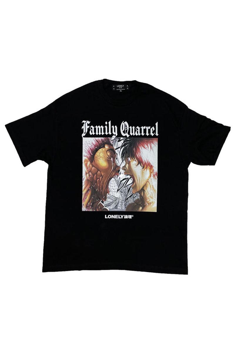 LONELY論理 バキ×LONELY論理 "OYAKO KENKA" T-SHIRTS