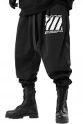 吉業重工(よしわざじゅうこう) バックルベルトスウェットパンツ BLACK