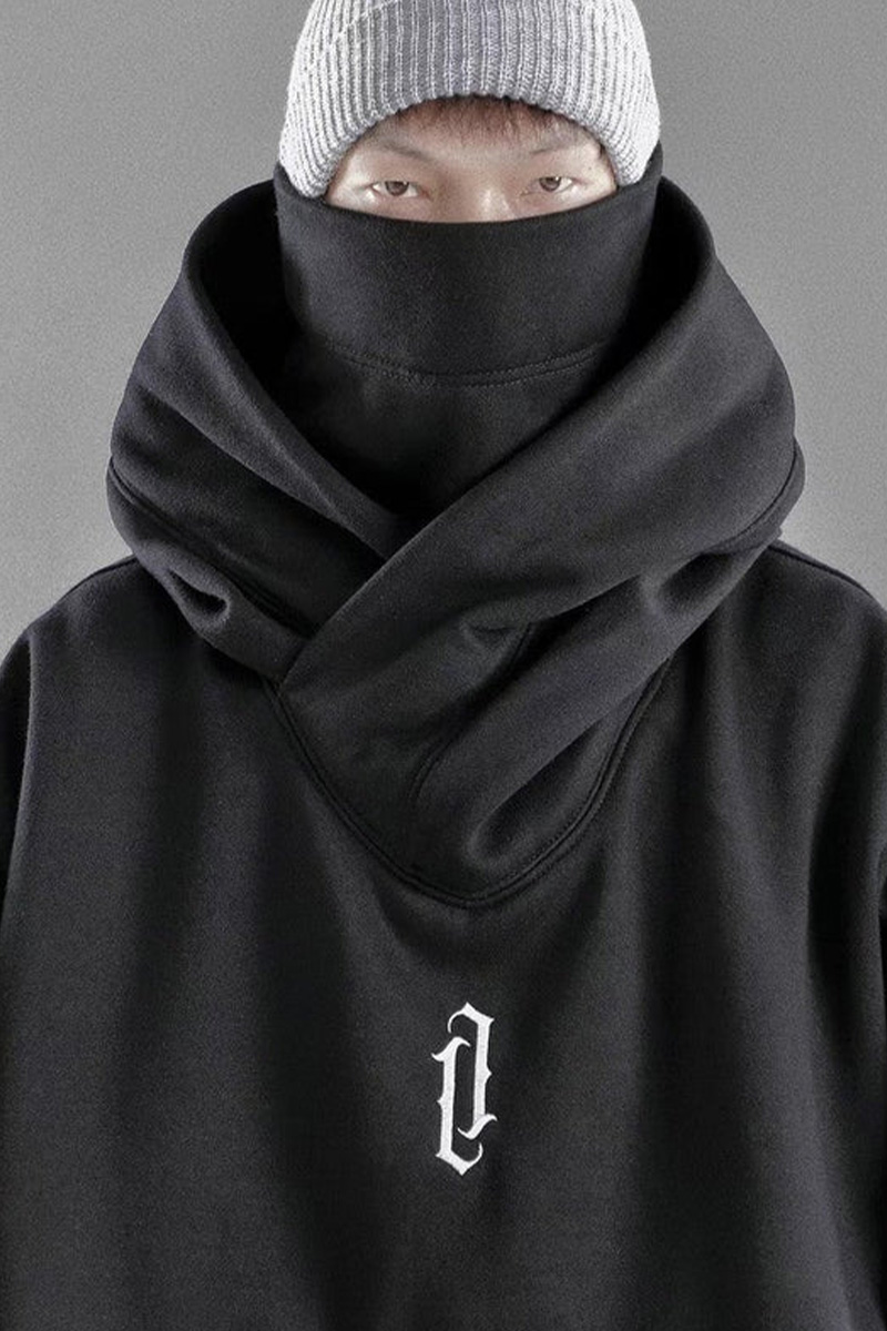 吉業重工(よしわざじゅうこう) ダブルネックパーカー BLACK / ロック 吉業重工(よしわざじゅうこう) ダブルネックパーカー BLACK / ロック