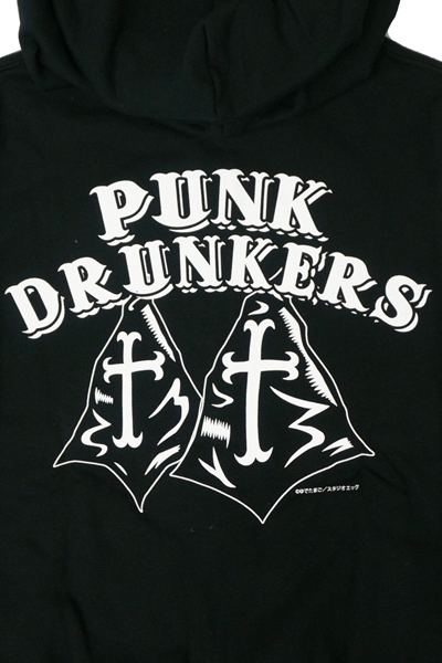 ロックファッション バンドグッズのgekirock Clothing Punk Drunkers Pdsxキン肉マン ヘルミッショネルズパーカ Blk