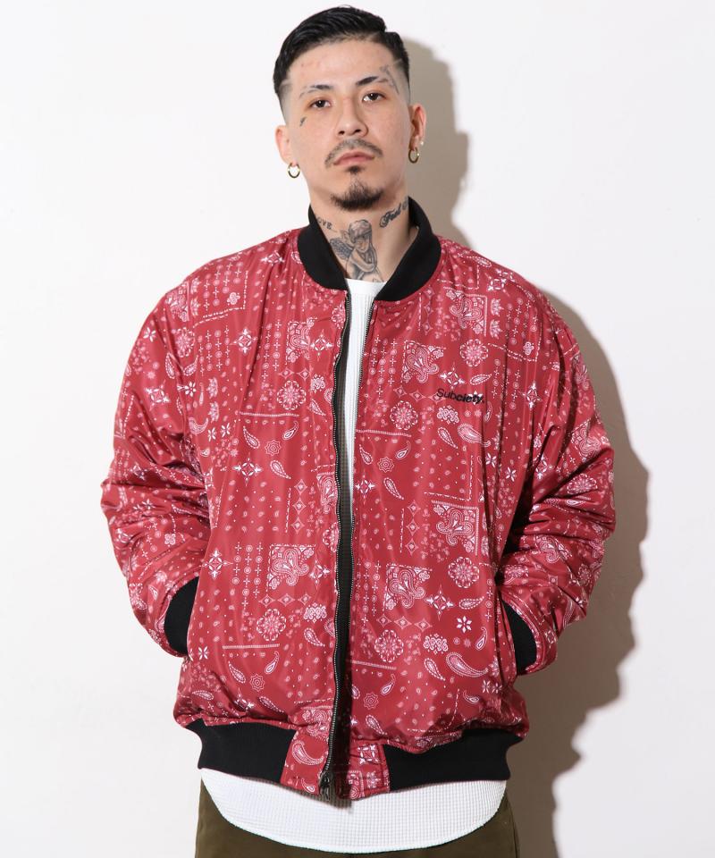 Subciety BANDANA QUILTING JKT BLACK/RED