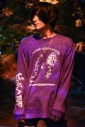 水野ギイ×RIPDW×GEKIROCK CLOTHINGコラボ・ロンT　PURPLE