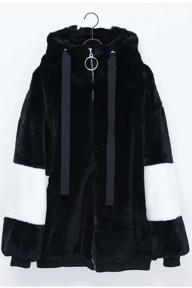 TRAVAS TOKYO【トラバストーキョー】 Drip Logo High Neck Faux TRAVAS TOKYO【トラバストーキョー】 Drip Logo High Neck Faux