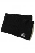 SILLENT FROM ME VEIN -Cable Knit Snood- BLACK