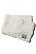 SILLENT FROM ME VEIN -Cable Knit Snood- WHITE