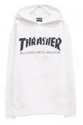 THRASHER TH8501 MAG LOGO HOODIE WHITE/BLACK