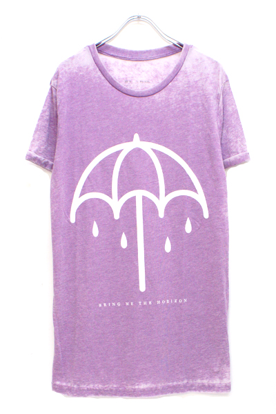 BRING ME THE HORIZON UMBRELLA WITH BURN OUT FINISHING PURPLE