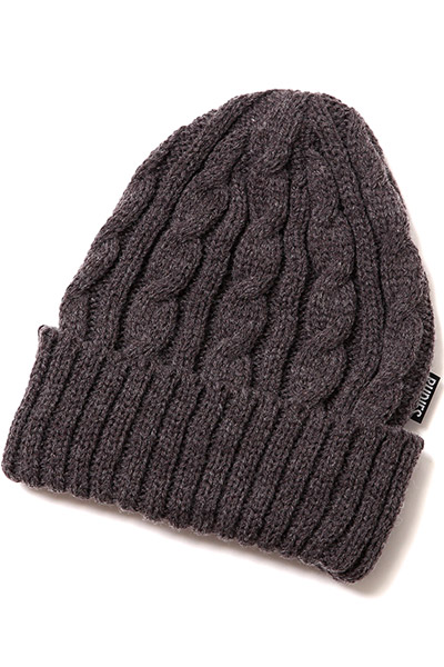 RUDIE'S WASTE CABLE KNITCAP CHARCOAL