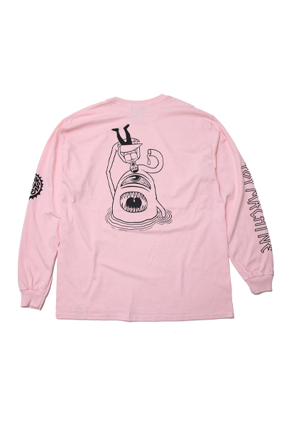 TOY MACHINE×PUNK DRUNKERS * TOY SECT LONG TEE - PINK