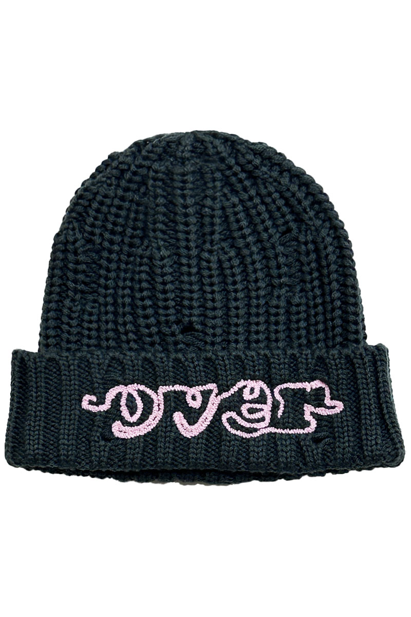 over print (オーバープリント) stitch beanie OLIVE