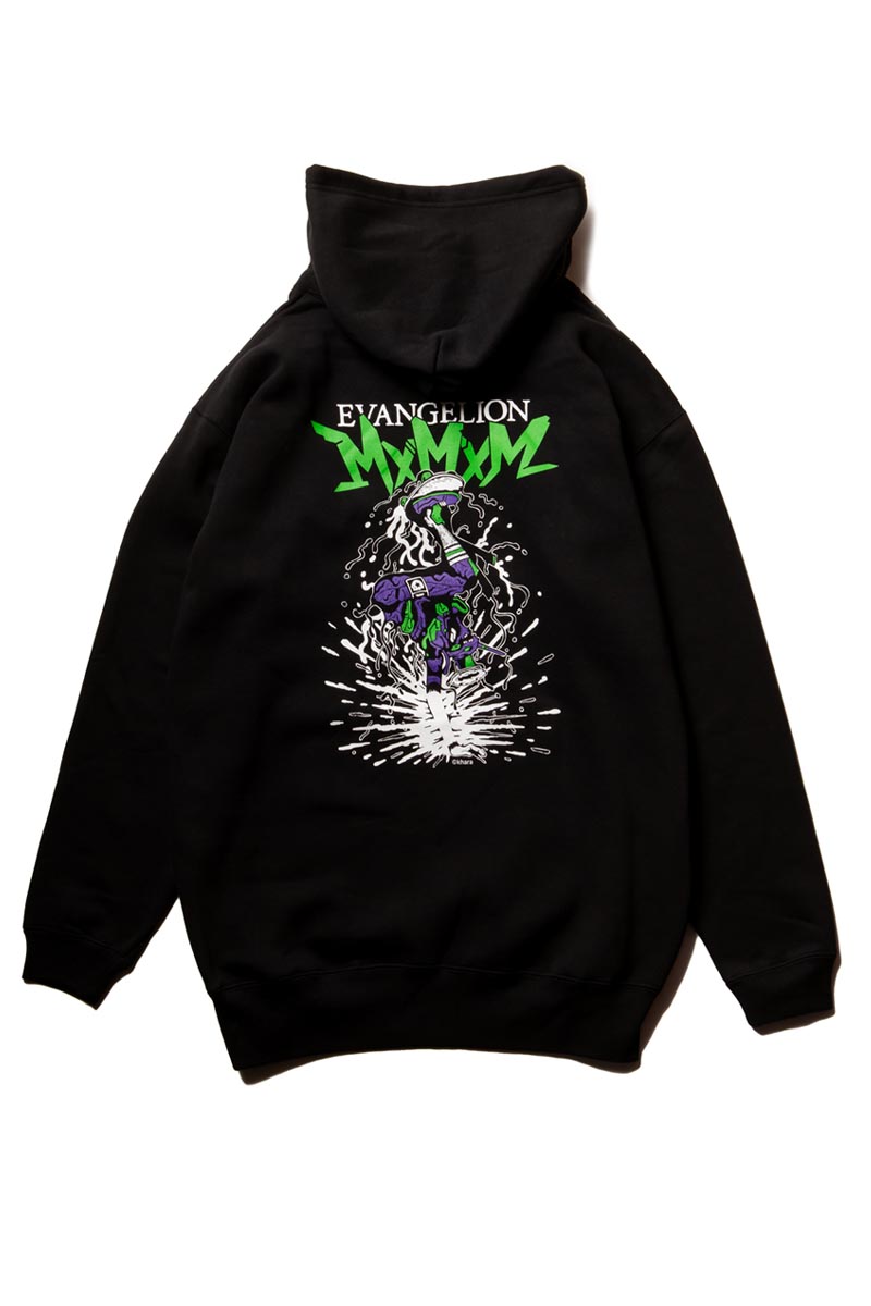 MAGICAL MOSH MISFITS EVANGELION x MxMxM “MxMxM 初号機” HOODIE BLACK