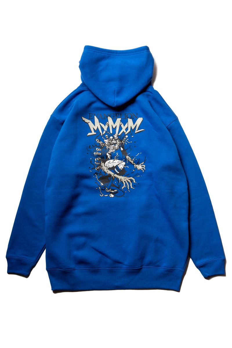 MAGICAL MOSH MISFITS EVANGELION x MxMxM “MxMxM 2号機” HOODIE BLUE
