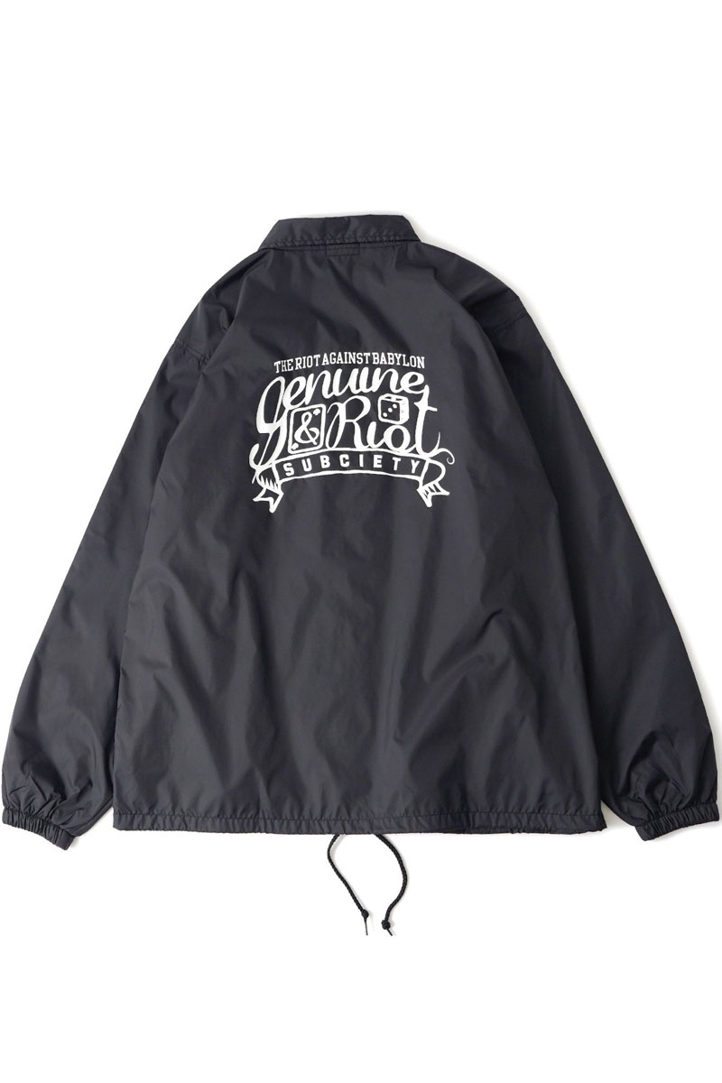 Subciety (サブサエティ) VARIETY COACH JKT BLACK/WHITE Subciety (サブサエティ) VARIETY COACH JKT BLACK/WHITE