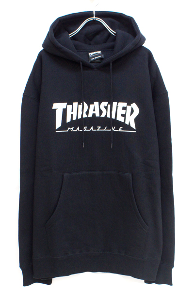 THRASHER STTH-1008S HOODIE BLACK