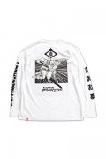 PUNK DRUNKERS【PDSxREALHEAD】ユビオスとアイツロンTEE WHITE