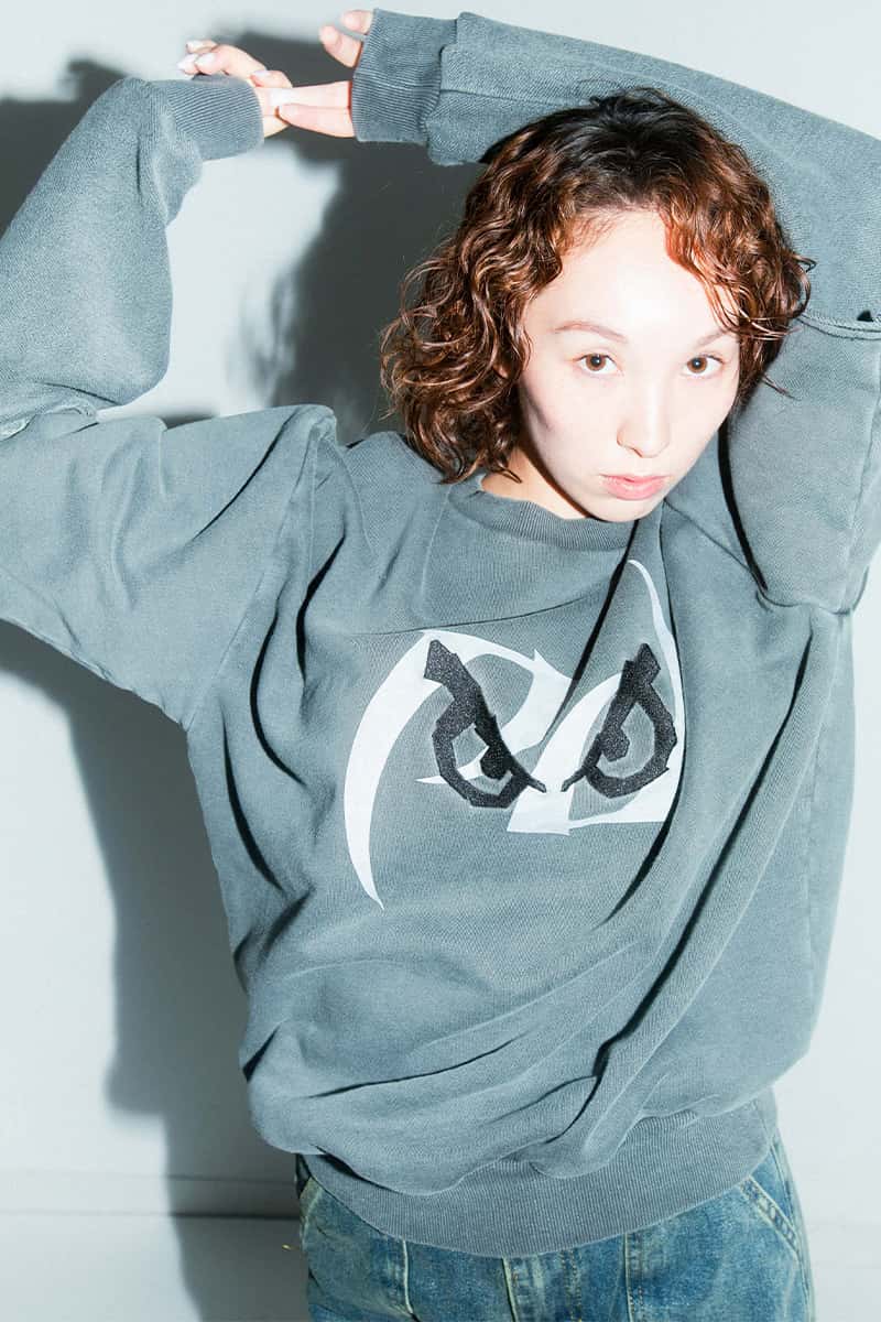 BADBOYxPALEDUSK FAKE LAYERED SWEAT BLACK