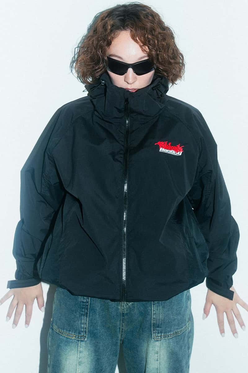 BADBOYxPALEDUSK WINDBREAKER JKT BLACK / ロックファッション BADBOYxPALEDUSK WINDBREAKER JKT BLACK / ロックファッション