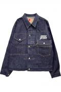 over print(オーバープリント) Denim jacket *J.W.DAVIS