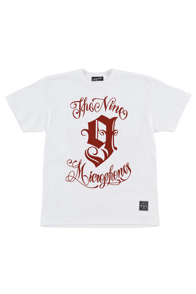 NineMicrophones 9MC Crew S/S White/Burgundy