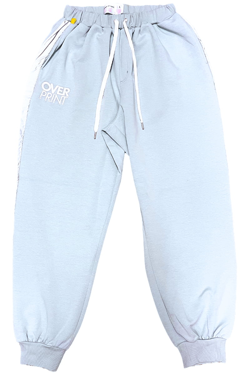 over print (オーバープリント) JERSEY PANTS (WHITE)