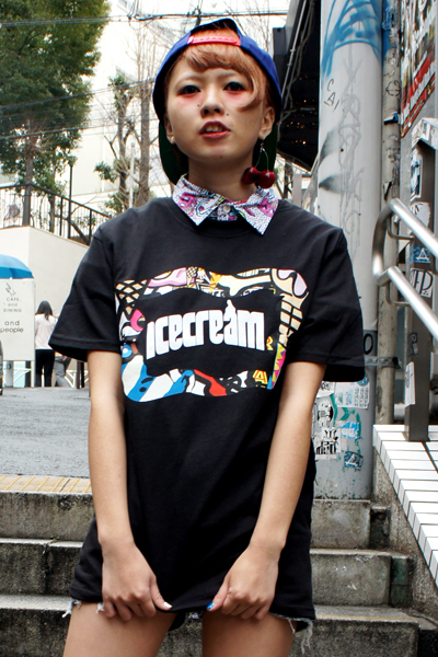 ICECREAM MASH S/S T-SHIRT BLACK