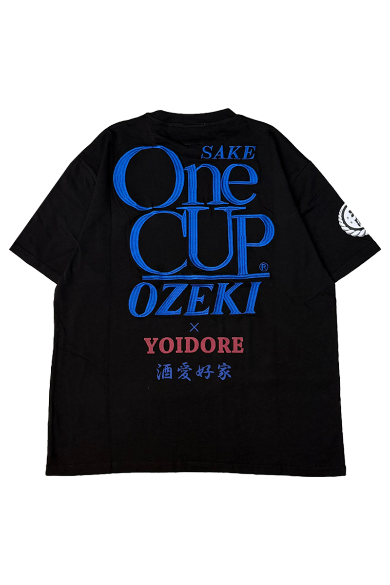 ワンカップ大関×YOIDORE (ヨイドレ) コラボS/S Tee - Black